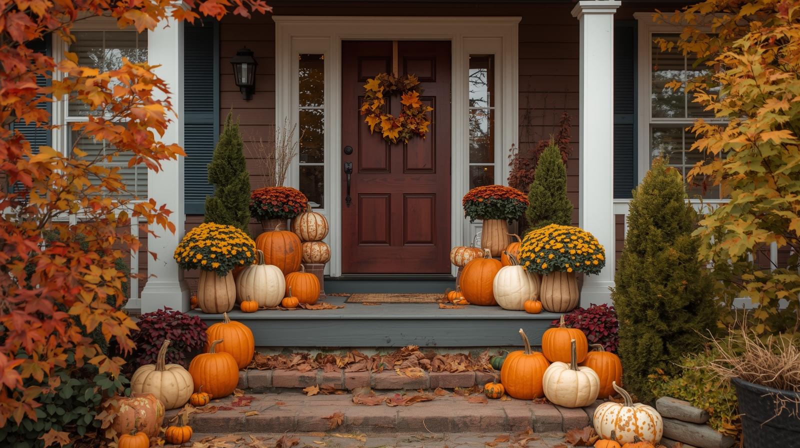  Front Yard Fall Displays That Impress
